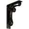 Ekena Millwork Orleans Wrought Iron Bracket, (Triple center brace), Antiqued Pale Gold 2"W x 7 1/2"D x 10"H BKTM02X07X10TOLAPG - alternate 1